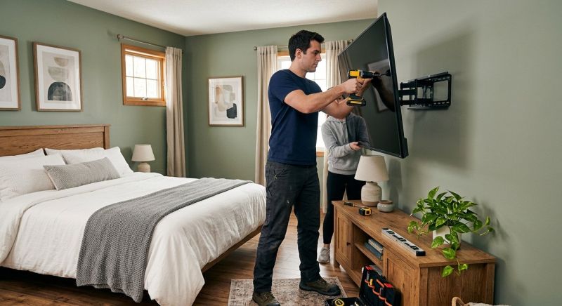 Bedroom Tv Mounting in Longmont, CO