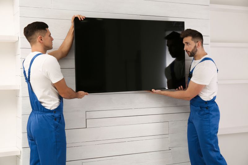 Recessed TV installation