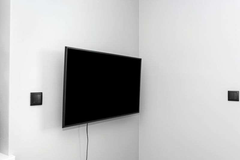 Finished wall-mounted TV