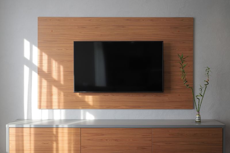 Custom cabinetry with TV